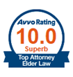 Avvo Rating 10.0 Superb Top Elder Law Attorney 07090